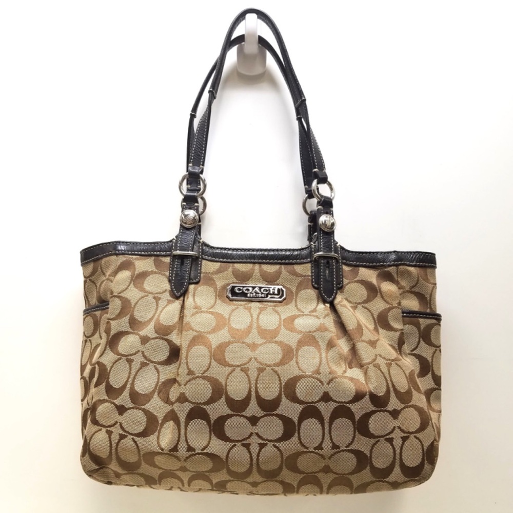 Coach Signature Collection Gallery Style East West Tote Bag